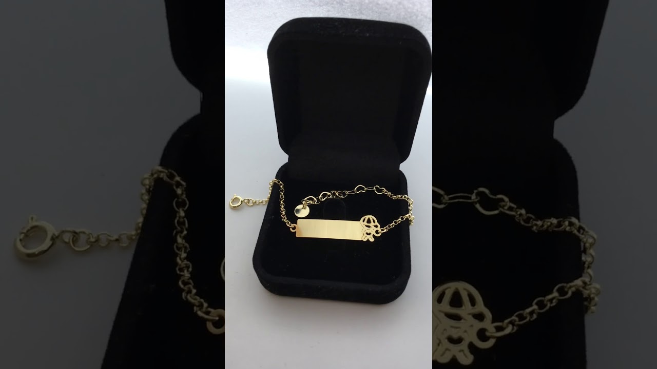 Pulseira Bebê com Nome Jóias Familiares