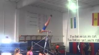 Emily Training Bars-Wildfire Gymnast Level 10 Senior 2012
