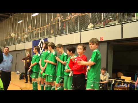 Jugendfußball Hamburg (23. Febr. 14) Hallenmeister  U  11 -  Siegerehrung