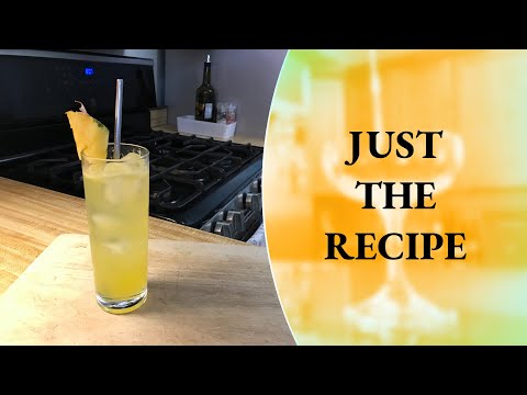 Just the Recipe: Pineapple Fizz - How to Make - Rum Cocktail - Cocktails at Home