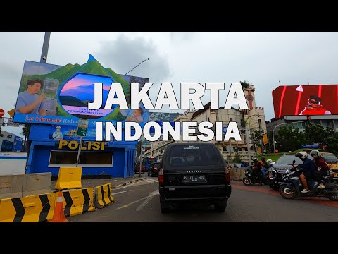 Jakarta, Indonesia - Driving Tour 4K