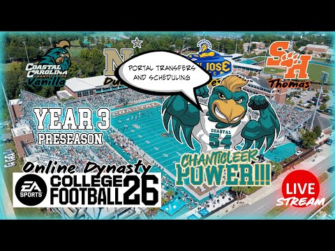 🏈YEAR 3 OFFSEASON - Portal + Scheduling + Week 1 |🏈Chants Online Dynasty🏈