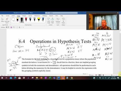 JCC MAT052 Operations in Hypotheses Testing