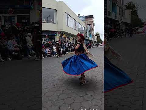 Desfile folklórico Pillaro Tungurahua Ecuador #danza #cultura #tradicion