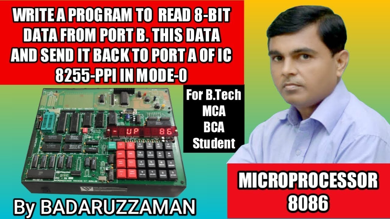 8255 Programmable Peripheral Interface - 8086 Microprocessor