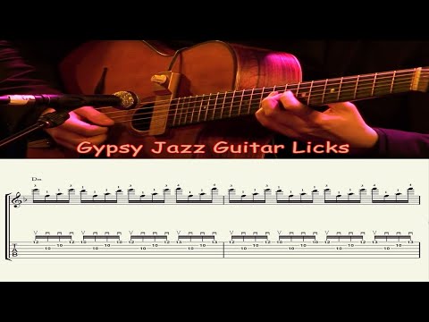 Gypsy Jazz Guitar Lick - Stochelo Rosenberg, A7  ,165 BPM (Bossa Dorado)