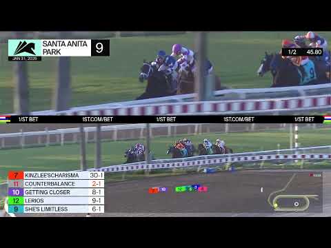 Counterbalance Wins Race 9 on Saturday, January 31 at Santa Anita Park
