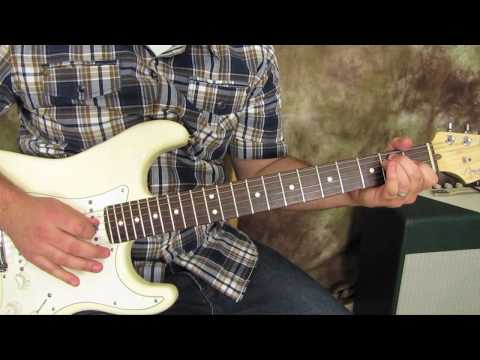 Country Guitar Lessons - Basic Country Rhythm - on a Fender Stratocaster