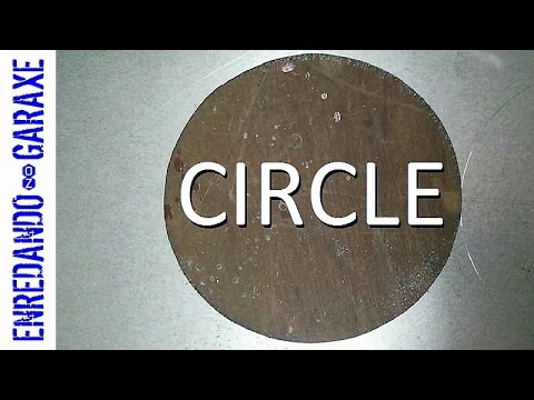 Cut a circle in a metallic sheet
