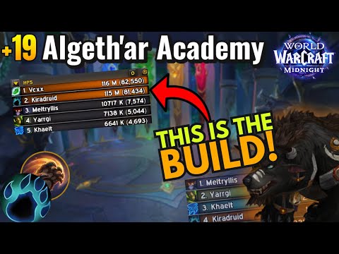 We Found The Best Build! | +19 Algeth'ar Academy Guardian Druid PoV!