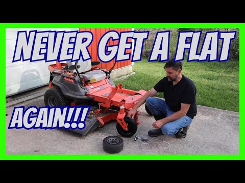 Universal Fit Flat Free Lawnmower Tire For Zero Turn
