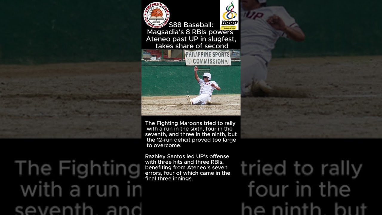 UAAP Men's Baseball: Ateneo outslugs UP