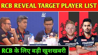 IPL 2023 - RCB Target Player Reveal (RCB) Biggest Good News (RCB) IPL 2023