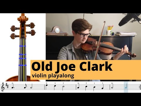 Old Joe Clark violin play-along