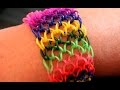 Как сделать браслет из резинок Чешуя Дракона. Rainbow loom bracelet. Dragon scale ...