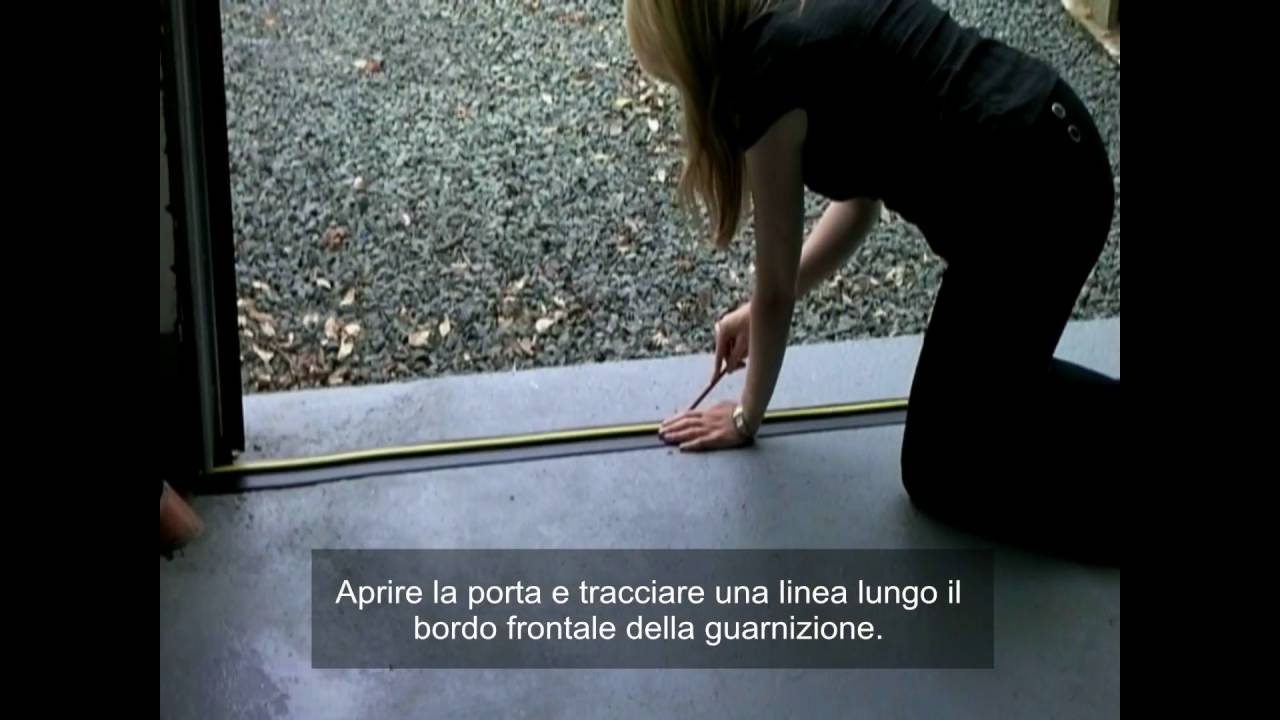 Istruzioni di montaggio per tenuta soglia piano