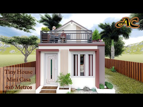 Mini Casa Economical 4x6 Metros | Tiny House | Small House 4x6 Meters