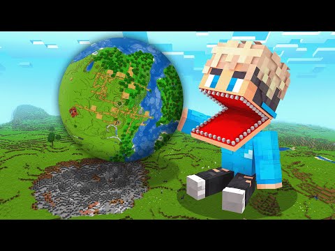 Ich habe DIE WELT meines FREUNDES GEFRESSEN in Minecraft! 🌍
