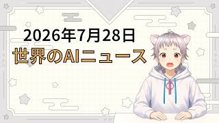 2026年7月28日 世界のAI関連ニュース