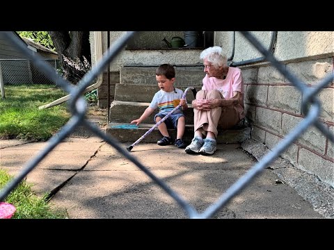 This Video Of A Friendship Between A 2-Year-Old Boy And His 99-Year-Old Neighbor Is The Most Wholesome Thing You'll Watch Today