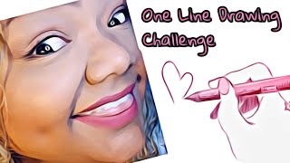 One Line Drawing Art Challenge (Self Portrait)