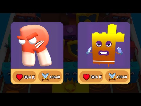 Merge Number Cube Block + Merge Alphabet ABC Letter Go - Merge Simulator Battles