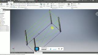 Inventor - Tutorial 22 - 3D Skizze - Gestell herstellen