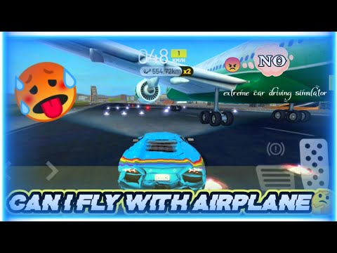 🤫Can i FLY car with aeroplane ! extreme car driving simulator 2021 | #flyextremecardriving #cargame