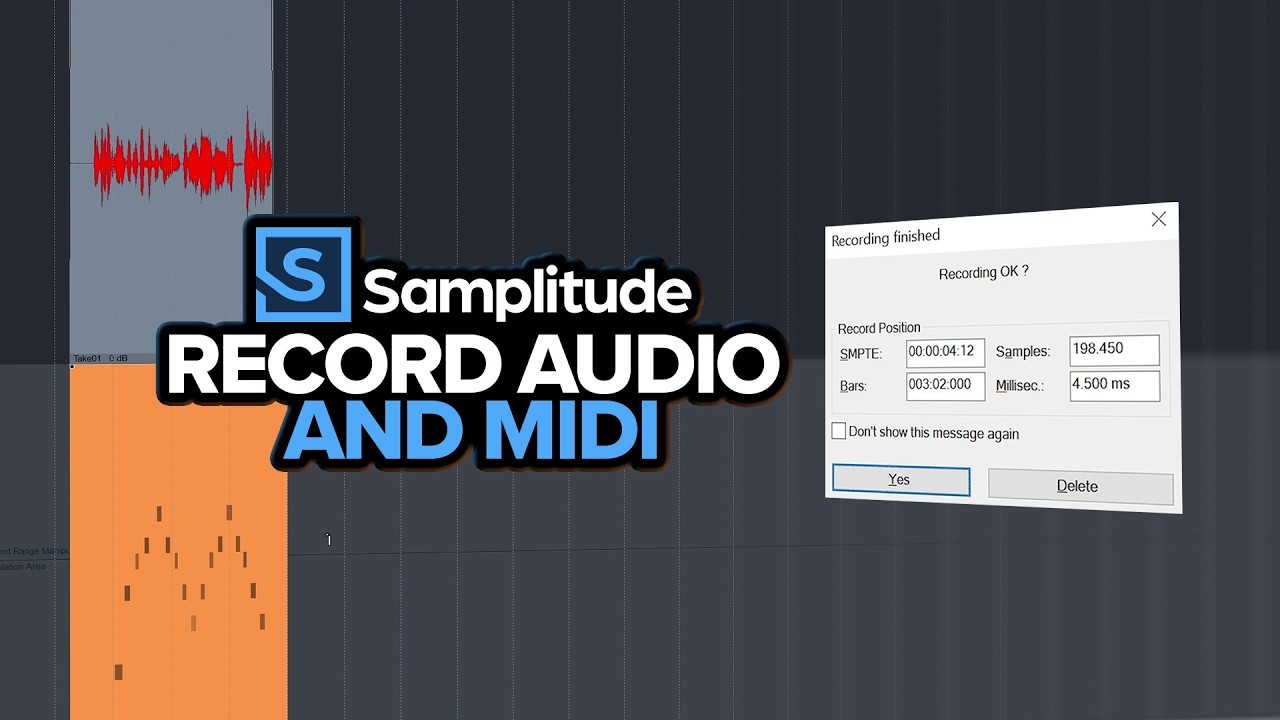 Samplitude: Record Audio and Midi