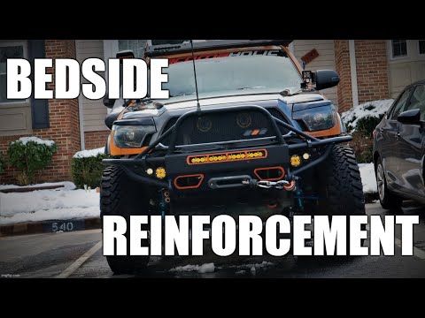 Tacoma Bedside Reinforcement After Cuttng for High Clearance Rear Bumper