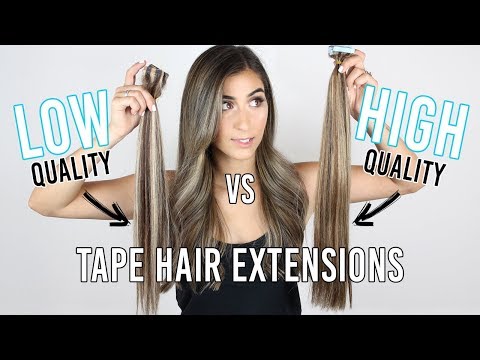 Cheap vs High Quality Tape Hair Extensions - THE TRUTH...