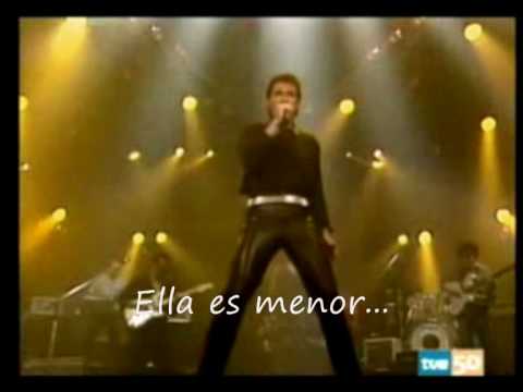 Nos siguen pegando abajo (subtitulado) - Miguel Rios en directo