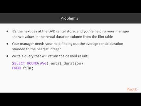 PostgreSQL 11 in 7 days Assignment Review from Day 5 | packtpub com