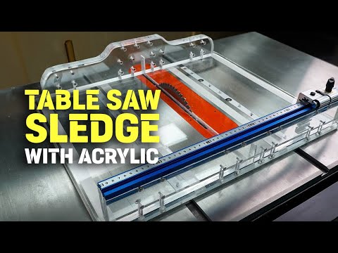 Tischkreissägeschlitten mit Acryl / DIY