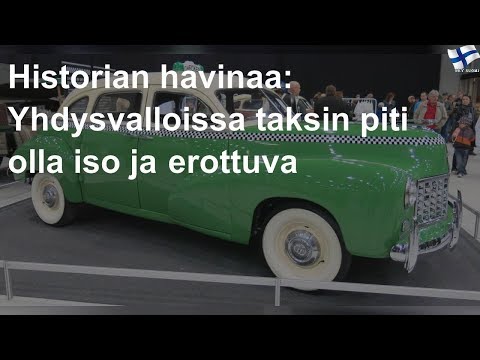 Historian havinaa: Yhdysvalloissa taksin piti olla iso ja erottuva