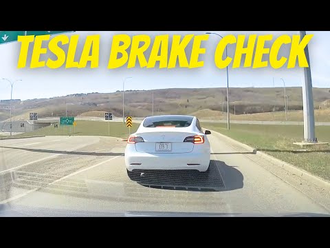 Tesla Didn’t Like That I Hard Accelerated Road Rage  Bad Drivers Hit and Run Instant Karma Dashcam
