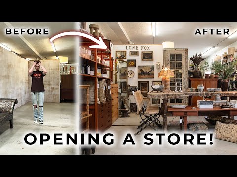 DIY ANTIQUE BOOTH MAKEOVER ✨ Open A Shop with Me (From Start to Finish)