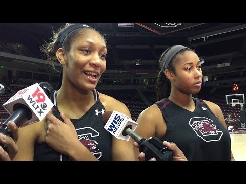 A'ja Wilson, Alaina Coates Media Availability — 12/31/16