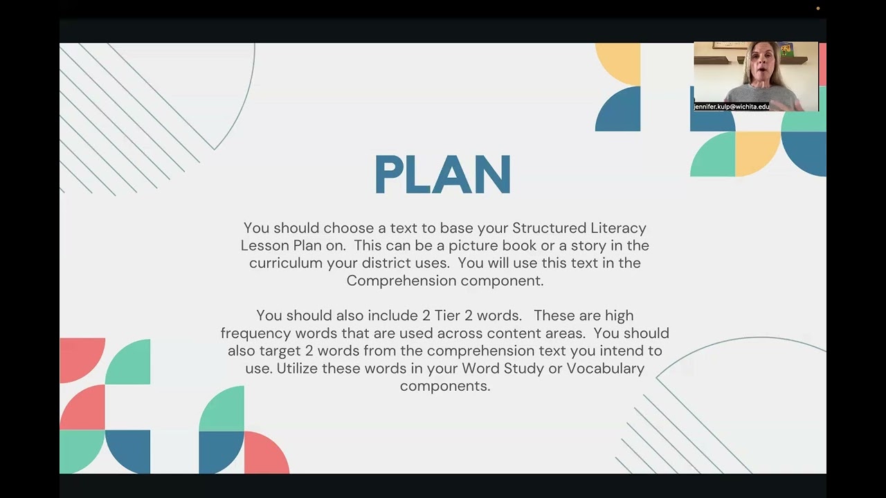 TAP 402:  Structured Literacy Lesson Plan Word Study