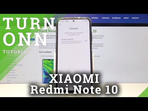 How to Turn On Google Assistant on XIAOMI Redmi Note 10 – Assistant Settings