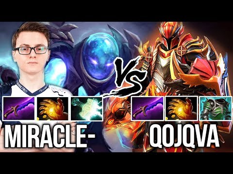 Miracle- Arc Warden vs Qojqva Dragon Knight Carry Battle - Dota 2