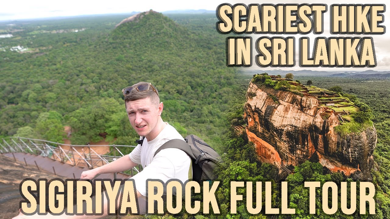 A traveler embarks on a hike to Sigiriya Rock Fortress.