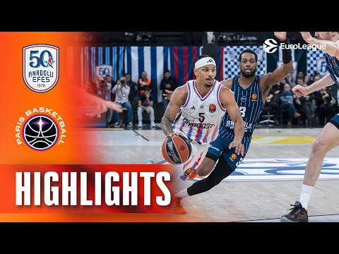 DAGGER to seal the WIN | Efes – Paris | R20 Basketball Highlights 2025-26