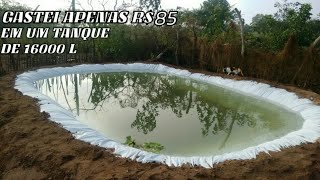 COMO FAZER UM TANQUE DE LONA PARA CRIAÇÃO DE PEIXE 🐟