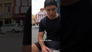 Luke Damant eats $0.70 street food in Indonesia 🇮🇩 #shorts
