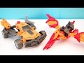 TRANSFORMERS 4 BUMBLEBEE NOSEDIVE CONSTRUCTBOTS AGE OF EXTINCTION DINOBOT WARRIORS PLAYSET VIDEO