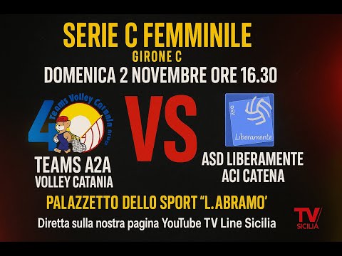 LIVE Volley Serie C | Teams A2A Catania vs Liberamente Aci Catena – Domenica ore 16:30