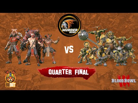 Blood Bowl 3 | Murder Bowl Playoffs | Khorne Team (2 Seed) vs Goblins | Quarterfinal Showdown!