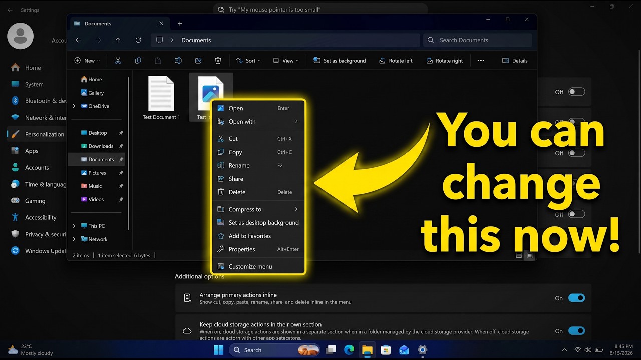 Windows 11's major context menu upgrades are INSANELY good (hands-on) - YouTube