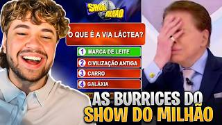 AS MAIORES BURRICES DO SHOW DO MILHÃO! - React Canal 90